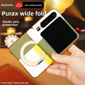 Suitable for Huawei PuraX mobile phone case, <b>hinge</b> protection magnetic ring bracket, fashionable and <b>light</b> mobile phone case. - Product Image 1