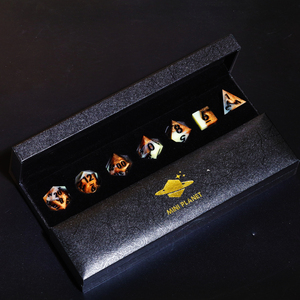 MINI PLANET Two <strong>Color</strong> DND <strong>Dice</strong> <strong>Set</strong> Handmade Polyhedral Resin <strong>Dice</strong> RPG Dragon&amp;Dungeon Game Wholesale Custom DND Resin <strong>Dice</strong> <strong>Set</strong> D6 - Product Image 6