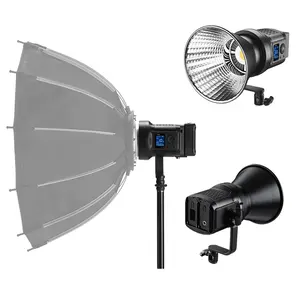 TOLIFO 135W portatile SK-120DB Dual Power COB LED Light per illuminazione Video in Studio fotografico con riflettore adattatore remoto