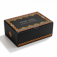 Boîte en carton kraft découpée sur mesure, robuste, avec logo personnalisé, compartimentée, finition mate, pour tacos, burritos et kits repas à emporter
