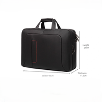 Maletín para Portátil de Negocios para Hombre, Impermeable y Duradero, de Tela Oxford, Compatible con Portátiles de 15.6 Pulgadas, Se Puede Llevar en la Mano o Cruzado al Hombro