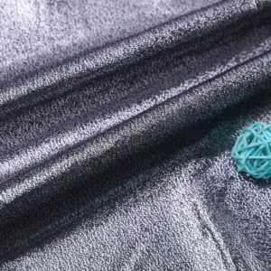 Venta al por mayor de alta gama de seda simulada Organza tul tela de Organza metálica brillante para vestidos Abaya