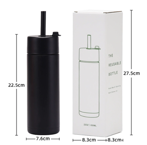 Gobelet de sport en acier inoxydable de 650ml de conception américaine, gobelet à eau isolé, grand trou, perle <span class=keywords><strong>PC</strong></span>, peut sucer les bouteilles sous vide - Product Image 5