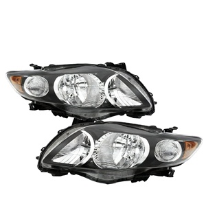 ไฟหน้ารถยนต์โตโยต้าโคโรลล่า รุ่นพื้นหลังสีดำ เวอร์ชั่นอเมริกา - Product Image 5