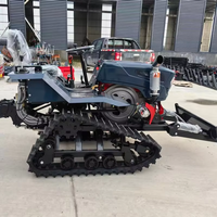 Mini-tracteur à chenilles polyvalent pour fermes, jardins et vergers avec rotoculteur, motoculteur agricole, prix du tracteur diesel