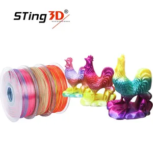 Sting3D double couleur tri filament pla personnalisation flexible abs meilleure qualité filament petg 3d filament d'imprimante 175mm 1kg