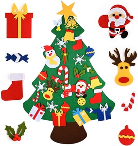 Árbol de Navidad de Fieltro DAMAI para Manualidades con Pegatinas para Niños, Decoración Navideña para el Hogar, Adornos Navideños para Regalos de Navidad y Año Nuevo - Product Image 2