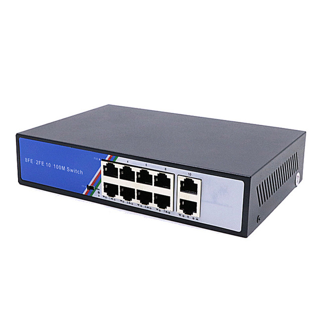 Gigabit 8+2 Network Switch Split Network Split Home Office Ethernet Switch
