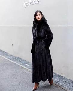 Giacca lunga da donna con pelliccia finta di orsacchiotto da donna - Product Image 6