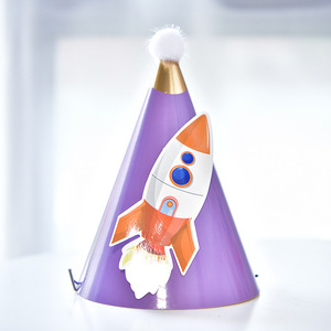 Sombrero decorativo para fiesta <span class=keywords><strong>de</strong></span> <span class=keywords><strong>cumpleaños</strong></span>, suministros coloridos con diseño <span class=keywords><strong>de</strong></span> <span class=keywords><strong>unicornio</strong></span> y cocodrilo - Product Image 4