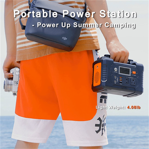 E200 Lithium Ion Battery <b>Solar</b> <b>Generator</b> 200W 110V/220V/240V Home Use PWM Controller Monocrystalline Silicon 2 E200 - Product Image 3