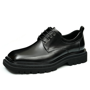 Chaussures en cuir décontractées de qualité supérieure, fabriquées à la main, à trois coutures, Goodyear, chaussures habillées pour hommes, oxfords gravées, toujours tendance - Product Image 5