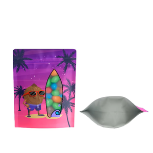 Sacchetto in Mylar con Ologramma Colorato, Antiodore, Laminato in Alluminio e <span class=keywords><strong>Plastica</strong></span>, Piccolo Bustino da 1g 3.5g 7g 14g con Base d'Appoggio - Product Image 2