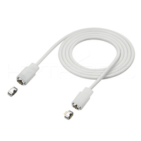 Cable Magnético HYTEPRO M513 Mini Macho a Hembra de 5 Pines Pogo, Cable Redondo de TPE de 2A para Carga y Sincronización de Datos para Automatización Industrial
