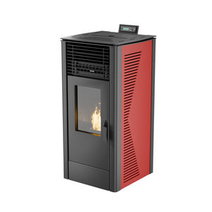 Poêle à <span class=keywords><strong>granulés</strong></span> PANSEE PK-120 - Combustion propre et silencieuse, efficacité <span class=keywords><strong>de</strong></span> 90%, design moderne en fonte, autoportant pour le chauffage du salon - Product Image 3