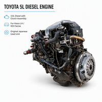 Ensemble moteur diesel 3.0L pour Toyota 5L, pour Hiace LH RZH10 Série 1998-2004, moteur complet 4 cylindres