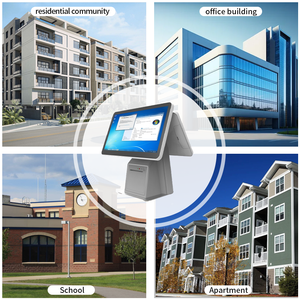 Système de contrôle d'accès intelligent avec double écran 11,6 pouces, reconnaissance faciale, machine pour visiteurs, logo, audio bidirectionnel, Wi-Fi, Bluetooth - Product Image 5