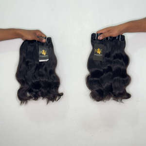 Extensiones de cabello virgen indio de templo con cierre HD, Proveedores de cabello virgen sin procesar de templo, Proveedores de cabello virgen brasileño de visón - Product Image 2