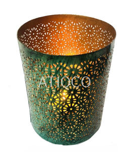 Purple Indian Iron <b>Tea</b> Light Votive for Occasions Attractive Candle Jars NEW votive pillar designs Wedding <b>decoration</b> - Product Image 5