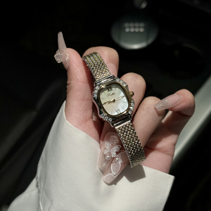 Scottie 9742 cuarzo lujo moda Simple impermeable Retro <span class=keywords><strong>dorado</strong></span> pequeño Dial malla aleación Correa reloj para <span class=keywords><strong>dama</strong></span> - Product Image 3