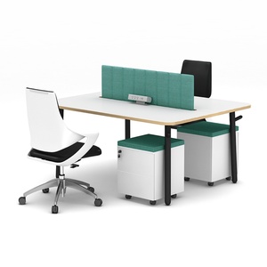 Modern Convertible Extendable <b>Office</b> Desk Workstation for Open Space 2 4 6 Person Seater - Product Image 4