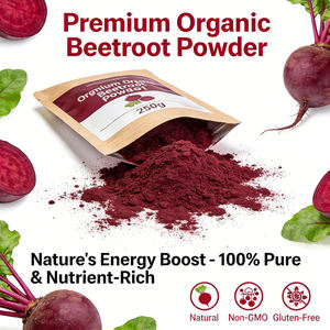 100% ピュアバルクオーガニック生ピュアビートルートパウダー熱風乾燥レッドビートルートパウダー - Product Image 2