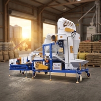 Machine professionnelle combinée de nettoyage de semences pour la séparation de la poussière et des pailles, et le tri des coquilles vides moisies de haute qualité – Équipement agricole