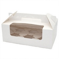 Boîte à gâteau recyclable avec fermeture en papier couché, forme personnalisable, gaufrage, compatible avec les chewing-gums