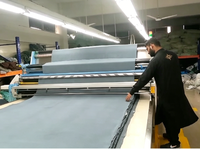 3-en-1 Tubulaire Ouvert Largeur Plat Plié Tissu Pose Épandage Machine Fonction Tournage Nouvel État Noyau Y Compris Moteur Pompe