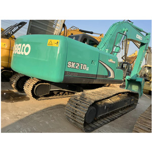 Excavatrice sur chenilles hydraulique d'occasion KOBELCO SK210 de qualité excellente, 21 tonnes, grande pelle d'occasion pour le déneigement avec godet - Product Image 2