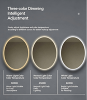 Espejo de Baño Antivaho con Retroiluminación IP44 a Precio de Fábrica para Interiores de Apartamentos Modernos
