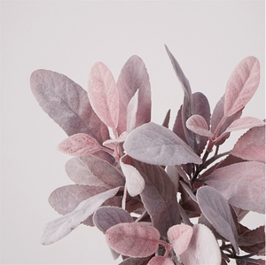 Fiori Artificiali di Alta Qualità, Foglie a Orecchie di Coniglio per Decorazione Casa e Feste, Ramo di Pianta in Seta Viola dall'Aspetto Realistico - Product Image 3