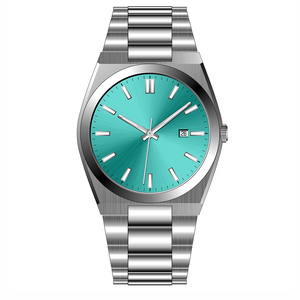 2025 nueva moda luminosa 5atm impermeable cuarzo Calendario de negocios Reloj Cuarzo Reloj de lujo <span class=keywords><strong>para</strong></span> hombres logotipo personalizado - Product Image 5