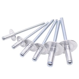 1/4 \ "X 12.5mm Dôme Tête Pop Aveugle Rivets En Acier Au Carbone Structural Hemlock Hem Fix Zinc Plaqué 6.4 <span class=keywords><strong>Orlock</strong></span> Rivets pour Industriel - Product Image 5