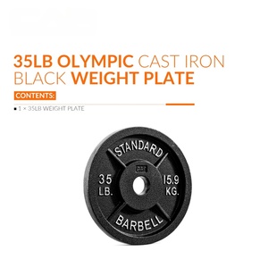 Juego de Discos de Goma para Levantamiento de Pesas de Gimnasio, de 5 kg a 25 kg - Product Image 3