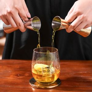 Jigger à cocktail double embout Mr.Slim 1+2oz en acier inoxydable SS304, personnalisable avec logo, outils de barman, doseur avec marquage de mesure - Product Image 2