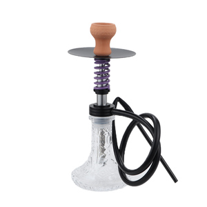 Wholesale Custom Aluminum Alloy Shesha Portable <strong>Hookahs</strong> <strong>Flavor</strong> Spring Shisha <strong>Hookah</strong> Set With Accessories for Travel Gift Box - Product Image 1