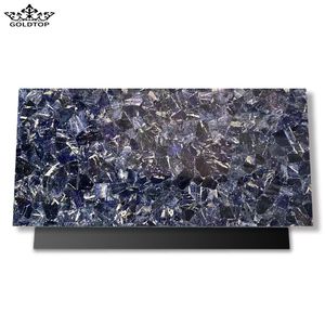 Losas Grandes y Encimeras de Piedra Natural Sodalita Azul Jaspe Pulida de Lujo GOLDTOP, Semipreciosas, para Proyectos de Hoteles y Villas - Product Image 6