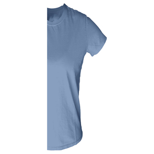 Camiseta de Manga Corta con Cuello Redondo, Estilo Urbano, Ecológica y Personalizada para Mujer, Hecha de Felpa de Algodón Orgánico Transpirable, Color Gris - Product Image 5