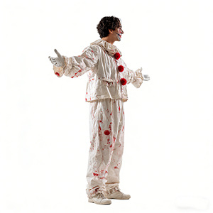 Costume de Clown Sanglant d'Halloween pour Adulte, <span class=keywords><strong>Tenue</strong></span> de Cosplay <span class=keywords><strong>Joker</strong></span> - Product Image 5