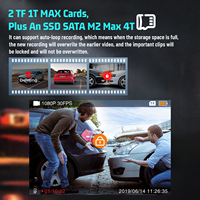 Système de rétroviseur électronique étanche IP69 de 10,1 pouces avec surveillance du conducteur DMS et IA BSD pour camions