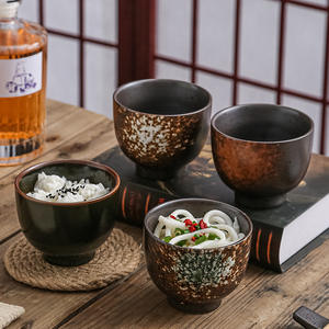 Restaurant <span class=keywords><strong>Cuisine</strong></span> Bol à riz en céramique <span class=keywords><strong>Cuisine</strong></span> japonaise Tasse à soupe Bol à <span class=keywords><strong>matcha</strong></span> Vaisselle rétro en porcelaine Bol à salade et à collation - Product Image 4