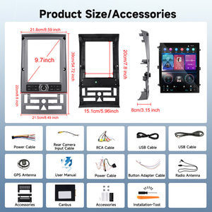 Podofo 9.7-inch <span class=keywords><strong>Android</strong></span> đài phát thanh xe khung cho Peugeot 407 2004 2011 không dây Carplay/<span class=keywords><strong>Android</strong></span> Auto Car Stereo Hifi GPS Wifi OEM - Product Image 6