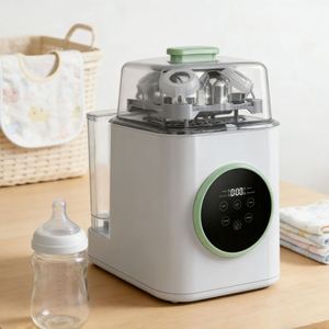 Lavadora, Esterilizador y Secador de Biberones - Máquina de Limpieza Todo en Uno para Biberones, Accesorios de Lactancia y Artículos Esenciales para Bebés - Product Image 1
