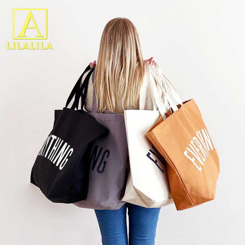 Reusable Eco-Friendly Extra Large Canvas Shopping Bag - Durable Tote ...