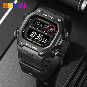 <span class=keywords><strong>Skmei</strong></span> 2126 nouveau design chinois homme montre numérique Offre Spéciale bracelet en PU lumineux multi fonction stockage décontracté montre reloj - Product Image 4