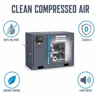 Compresseur d'air à spirale sans huile Atlas Copco SF8 Plus ISO 8573-1 Classe 0 380V Vente en gros d'usine OEM Alimentation Boissons Pharmacie