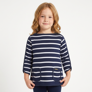 Ropa para niñas mayores de 1 año de la marca de diseño infantil ODM Modest Children con bordes enrollados. - Product Image 1