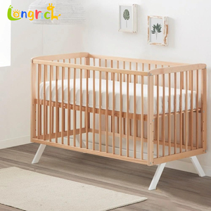 Giường cũi trẻ em có thể chuyển đổi Giường cũi trẻ em có kích thước đôi đáp ứng tiêu chuẩn Châu Âu không độc hại sơn cũi trẻ em giường cũi - Product Image 5