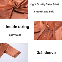 55 Colores, Vestidos de Novia, Kimono de Seda y Satén, Vestido Liso de Talla Grande con Cuello en V, Vestidos Cortos para Fiesta de Bodas, Vestidos de Lujo para la Mañana